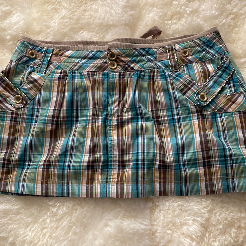 Jolt Plaid mini skirt New without tag